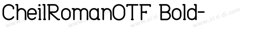 CheilRomanOTF Bold字体转换
